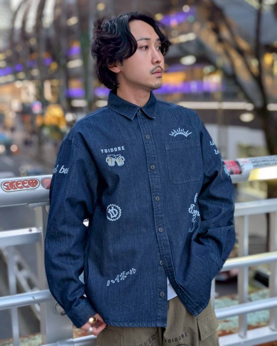 【YOIDORE】 ヴィンテージ栓抜き らくがきシャツ (816001)