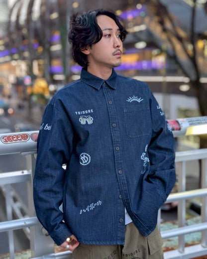 【YOIDORE】 ヴィンテージ栓抜き らくがきシャツ (816001)