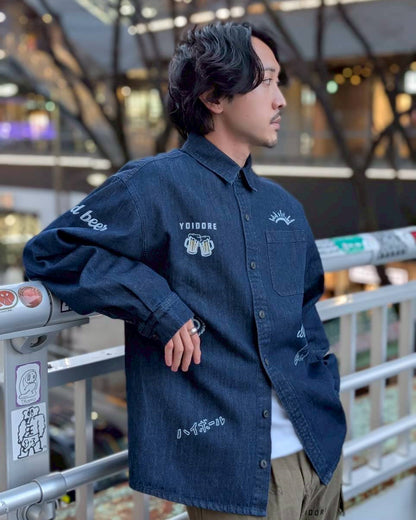 【YOIDORE】 ヴィンテージ栓抜き らくがきシャツ (816001)