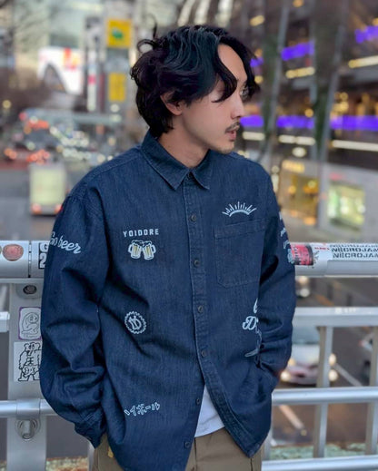 【YOIDORE】 ヴィンテージ栓抜き らくがきシャツ (816001)
