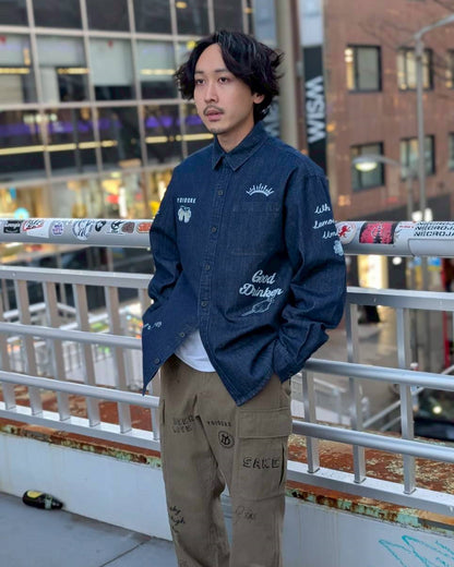 【YOIDORE】 ヴィンテージ栓抜き らくがきシャツ (816001)