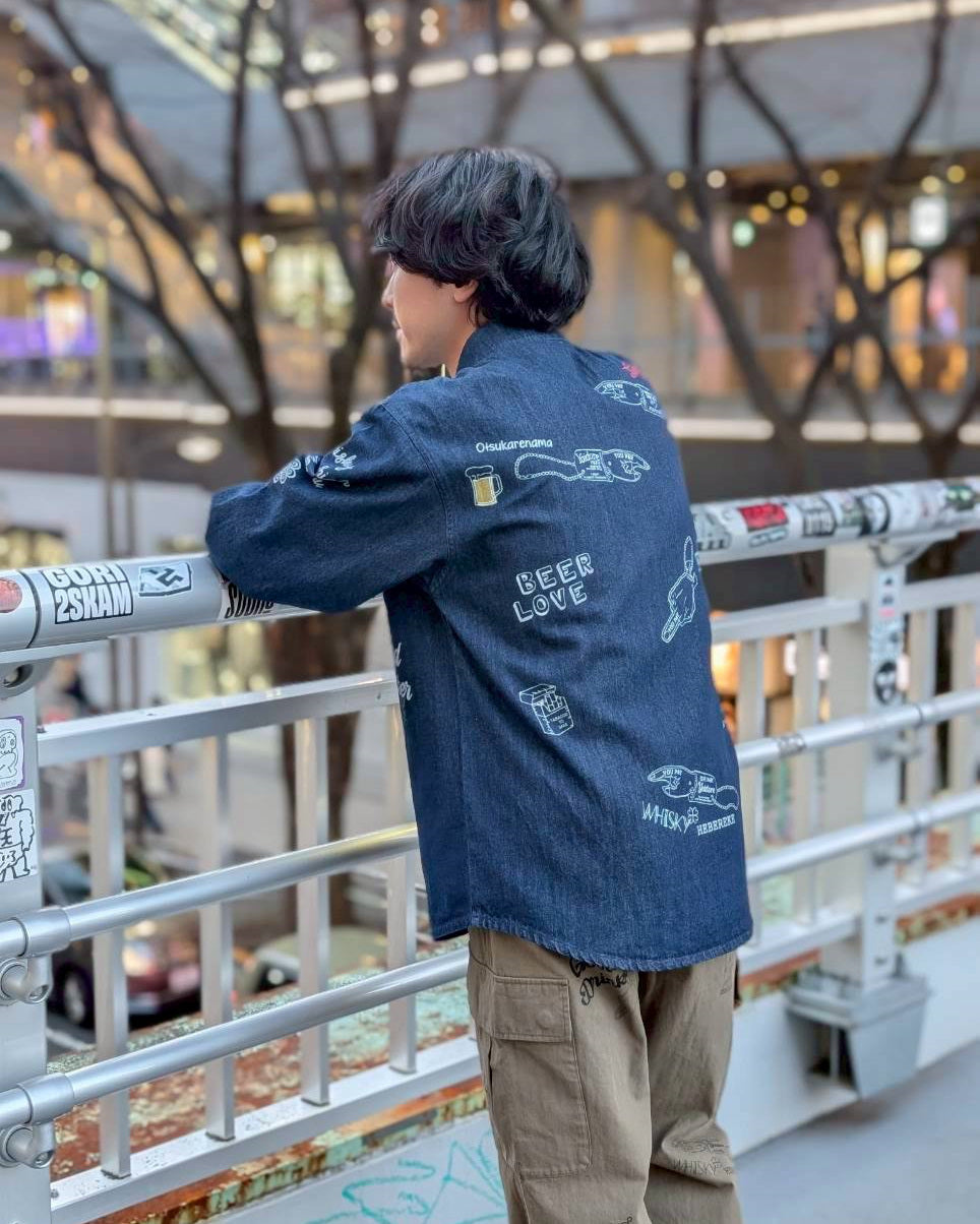 【YOIDORE】 ヴィンテージ栓抜き らくがきシャツ (816001)