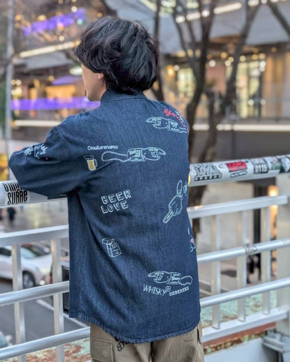 【YOIDORE】 ヴィンテージ栓抜き らくがきシャツ (816001)