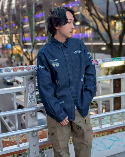 【YOIDORE】 ヴィンテージ栓抜き らくがきシャツ (816001)