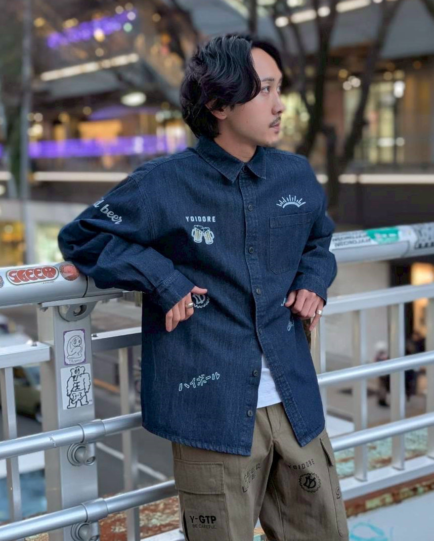 【YOIDORE】 ヴィンテージ栓抜き らくがきシャツ (816001)