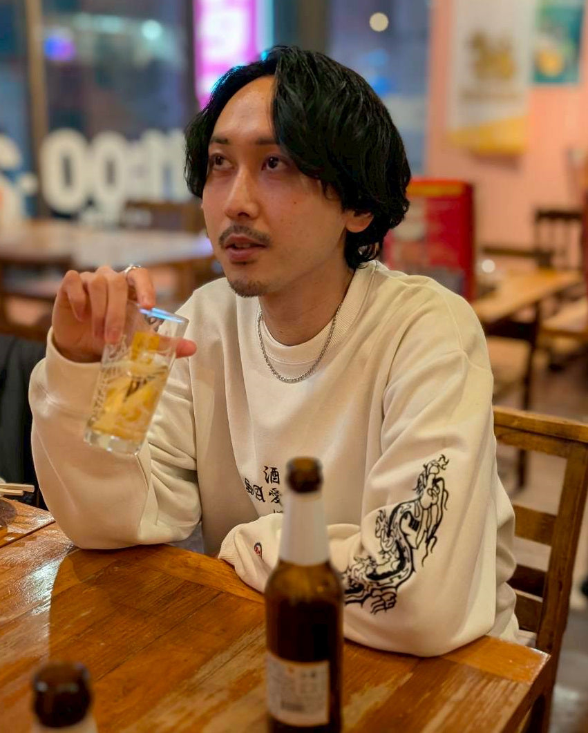 【YOIDORE】 酔虎と酔龍 スエードタッチ クルーネック (816608)