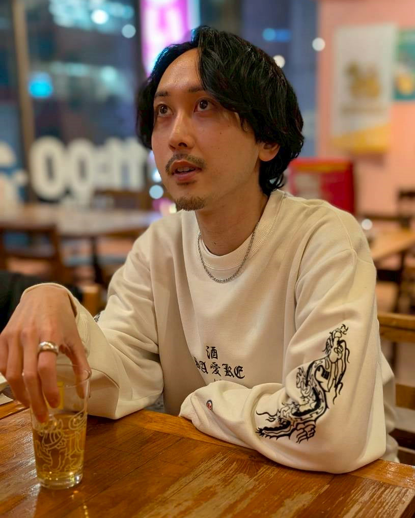 【YOIDORE】 酔虎と酔龍 スエードタッチ クルーネック (816608)