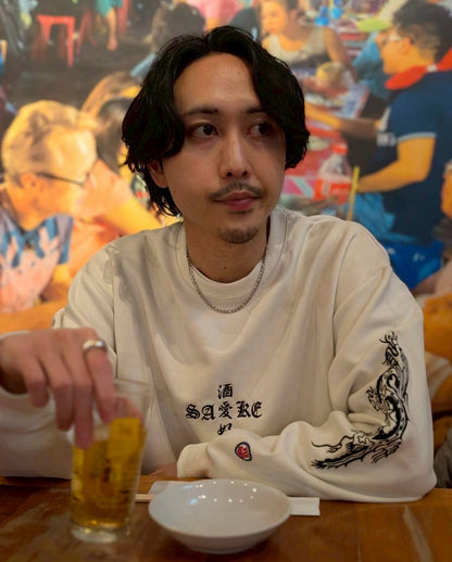 【YOIDORE】 酔虎と酔龍 スエードタッチ クルーネック (816608)