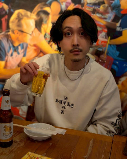 【YOIDORE】 酔虎と酔龍 スエードタッチ クルーネック (816608)