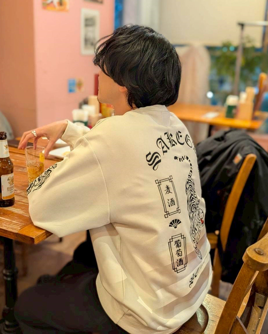 【YOIDORE】 酔虎と酔龍 スエードタッチ クルーネック (816608)