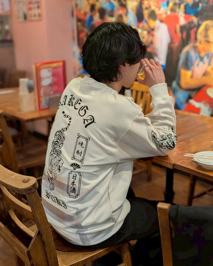 【YOIDORE】 酔虎と酔龍 スエードタッチ クルーネック (816608)