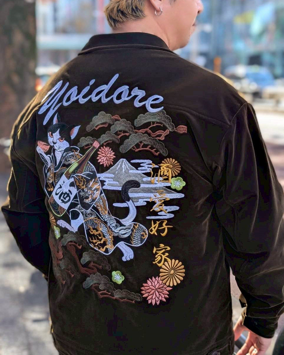 【YOIDORE】酔い猫 別珍リバーシブル ジャケット (845403)