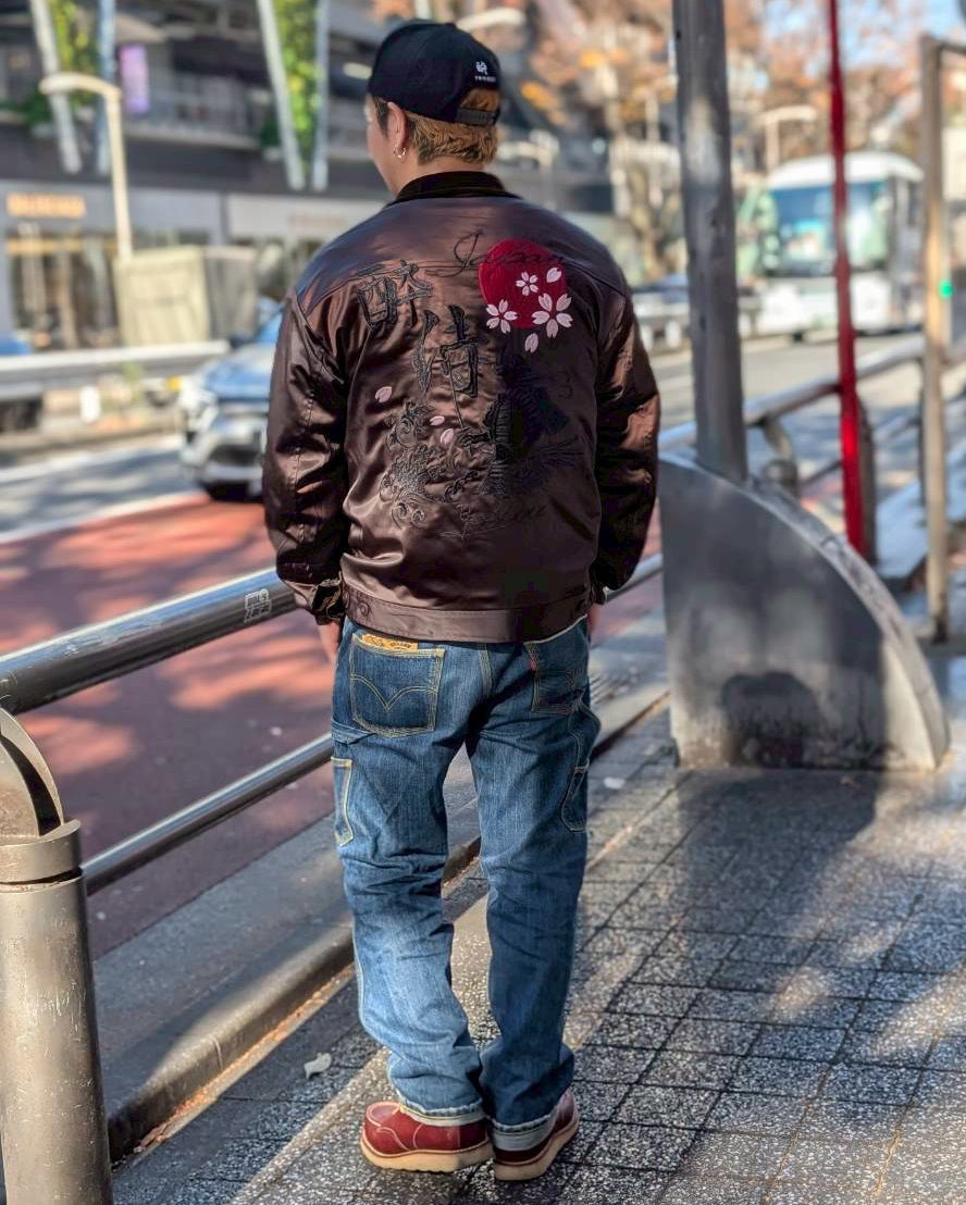 【YOIDORE】酔い猫 別珍リバーシブル ジャケット (845403)