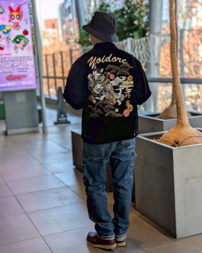 【YOIDORE】酔い猫 別珍リバーシブル ジャケット (845403)