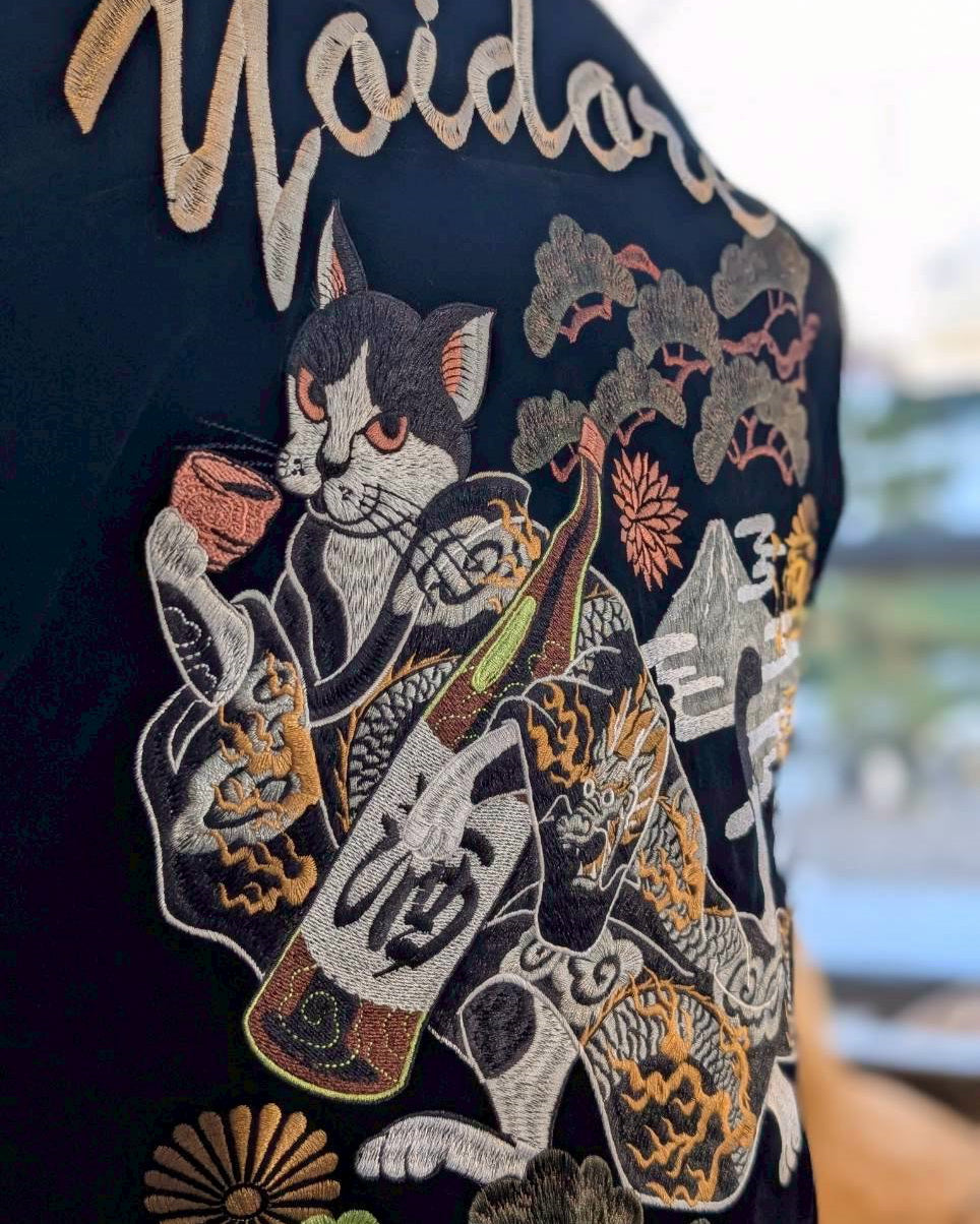 【YOIDORE】酔い猫 別珍リバーシブル ジャケット (845403)