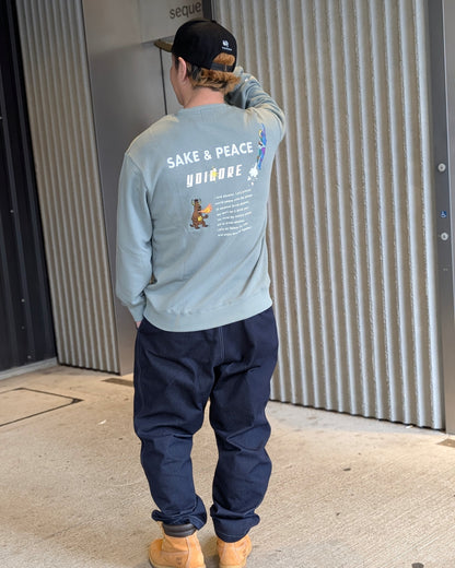 【YOIDORE】SAKE&PEACE クルーネックスウェット (816602)