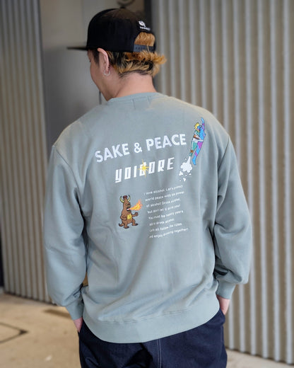 【YOIDORE】SAKE&PEACE クルーネックスウェット (816602)