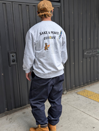 【YOIDORE】SAKE&PEACE クルーネックスウェット (816602)