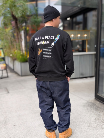 【YOIDORE】SAKE&PEACE クルーネックスウェット (816602)