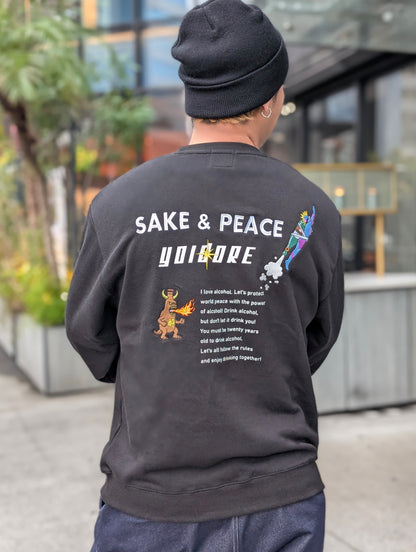 【YOIDORE】SAKE&PEACE クルーネックスウェット (816602)