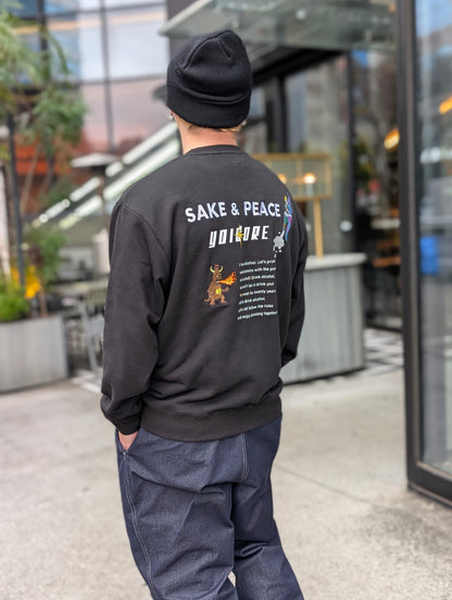 【YOIDORE】SAKE&PEACE クルーネックスウェット (816602)