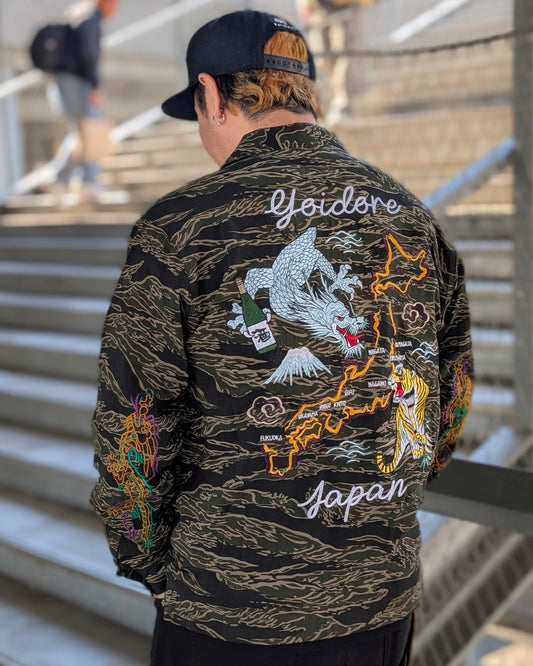 【YOIDORE】酔虎と酔龍 スカシャツ (816000)