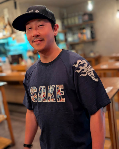 【YOIDORE大吟醸】酒虎小紋 ラグランスリーブTEE (826521)