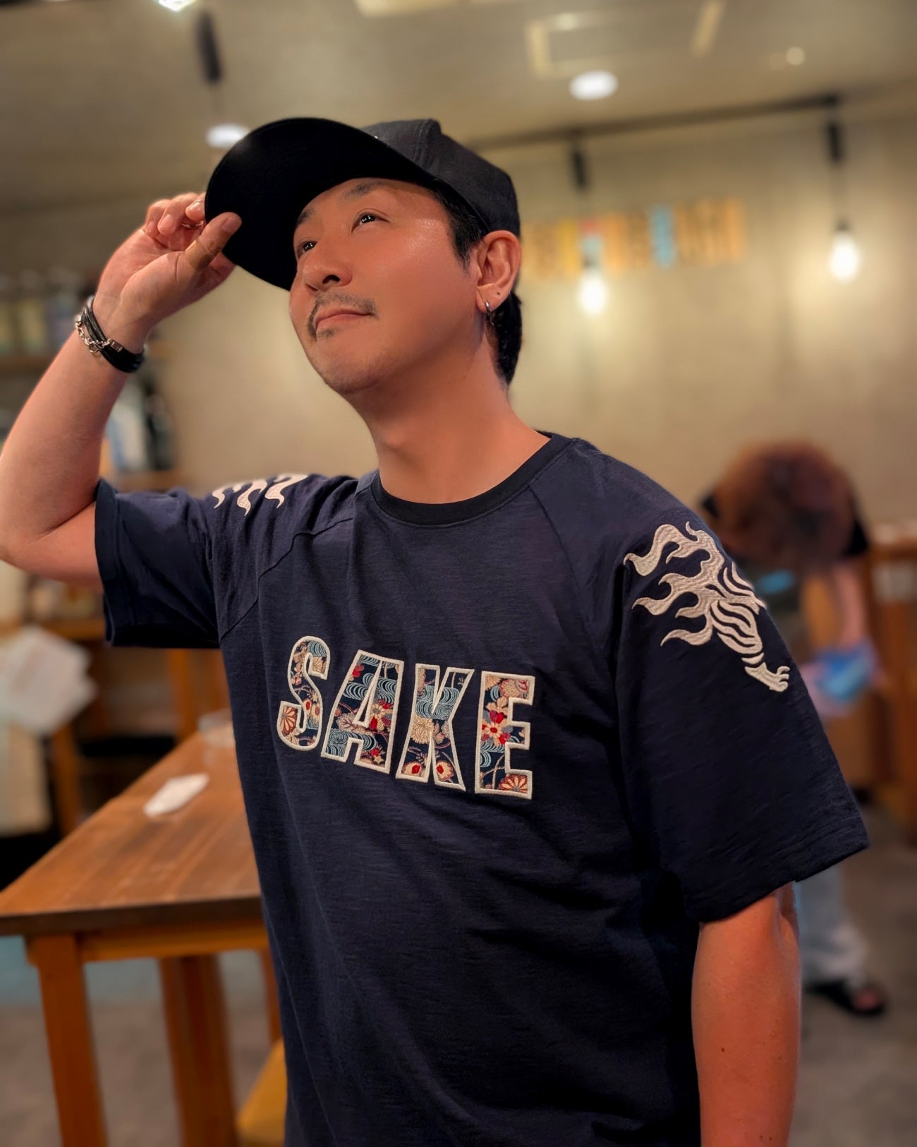 【YOIDORE大吟醸】酒虎小紋 ラグランスリーブTEE (826521)