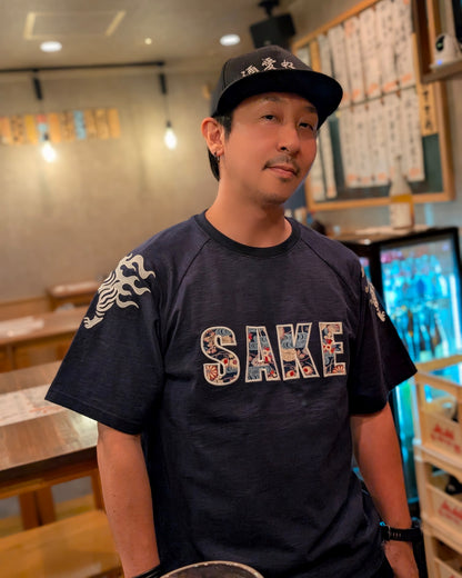 【YOIDORE大吟醸】酒虎小紋 ラグランスリーブTEE (826521)