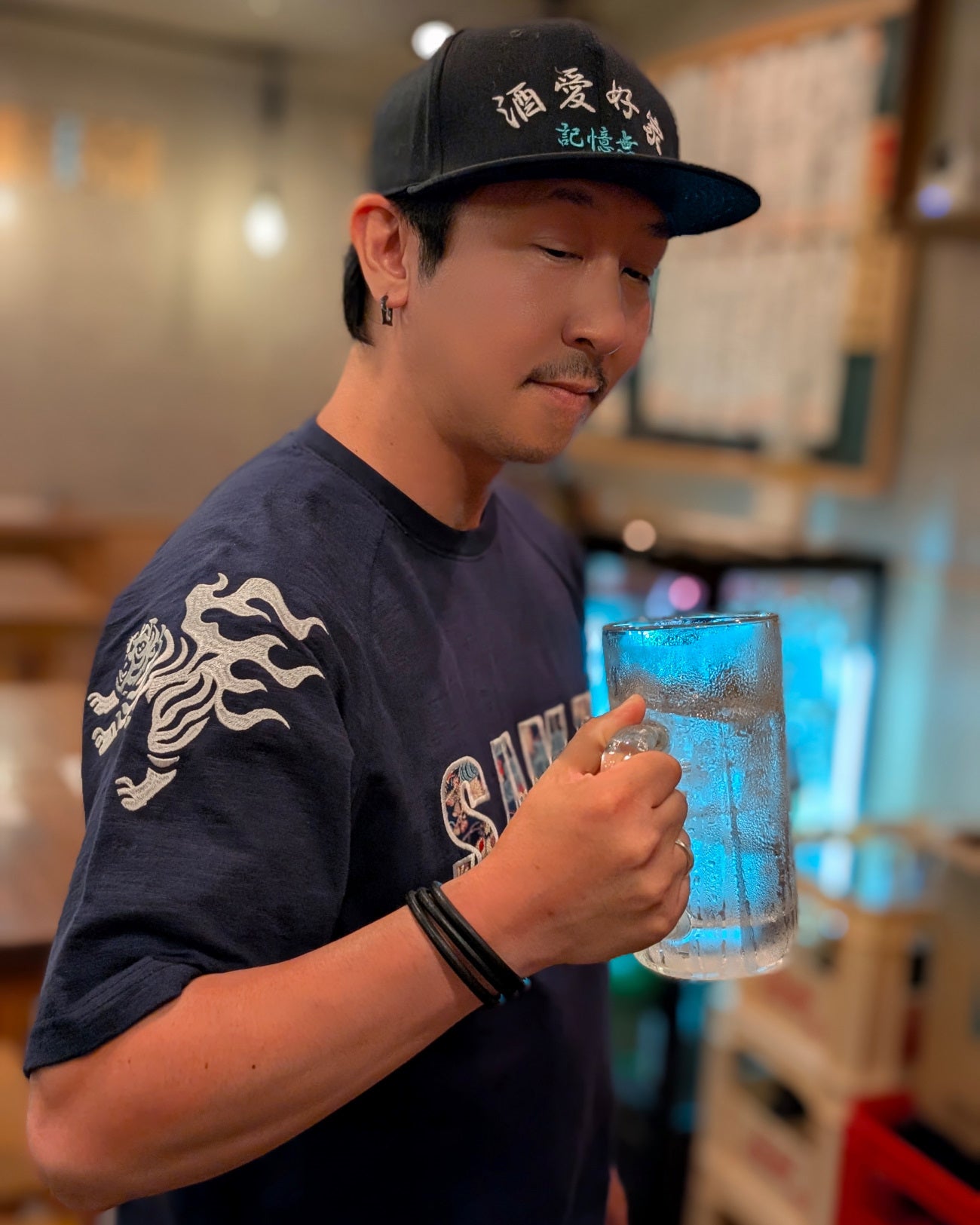 【YOIDORE大吟醸】酒虎小紋 ラグランスリーブTEE (826521)