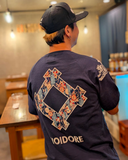 【YOIDORE大吟醸】酒虎小紋 ラグランスリーブTEE (826521)