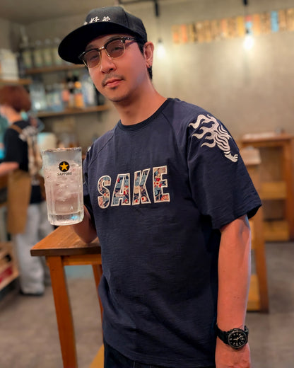 【YOIDORE大吟醸】酒虎小紋 ラグランスリーブTEE (826521)