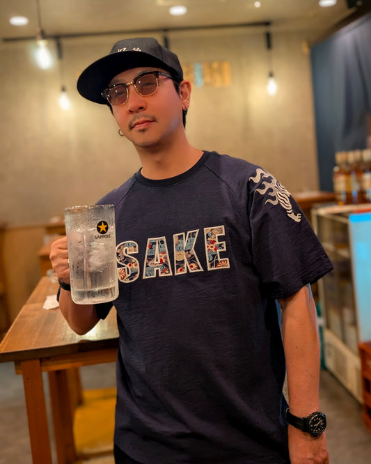 【YOIDORE大吟醸】酒虎小紋 ラグランスリーブTEE (826521)