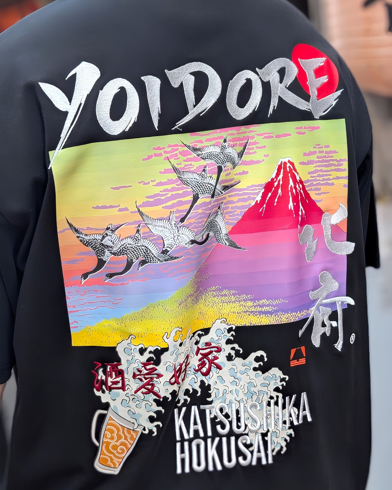 【YOIDORE】葛飾北斎 コラボ 富士山TEE (836227)