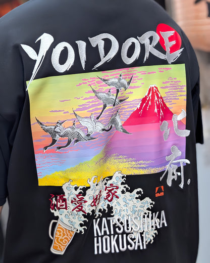 【YOIDORE】葛飾北斎 コラボ 富士山TEE (836227)