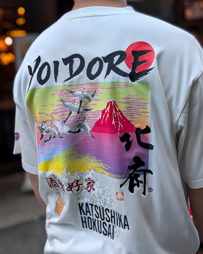 【YOIDORE】葛飾北斎 コラボ 富士山TEE (836227)