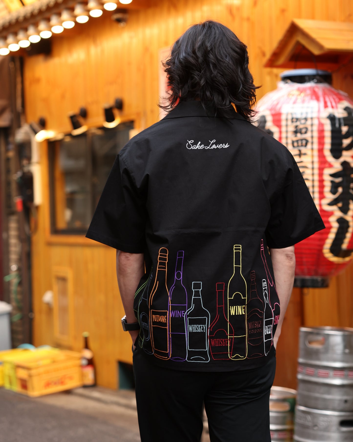 【YOIDORE】酒ボトル 刺繍シャツ (826002)