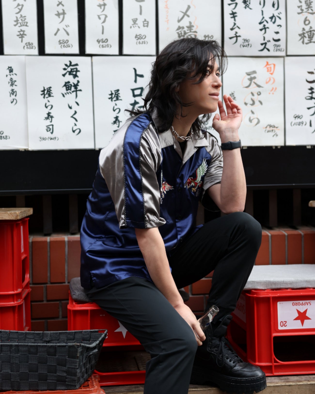 【YOIDORE】YOIDORE JAPAN スカジャンシャツ (826302)