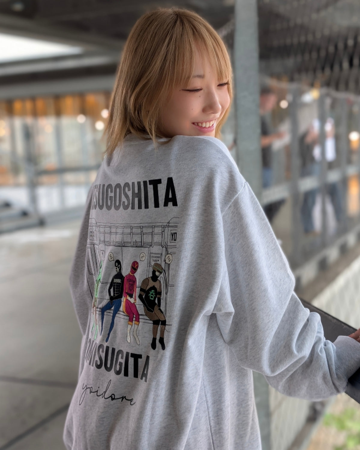 【YOIDORE】電車寝過ごした クルーネックスウェット (836204)