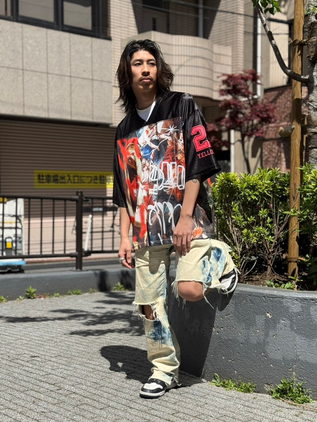【Y.e(J)ow】PAINTINGグラフィック ホッケージャージ  (125620)