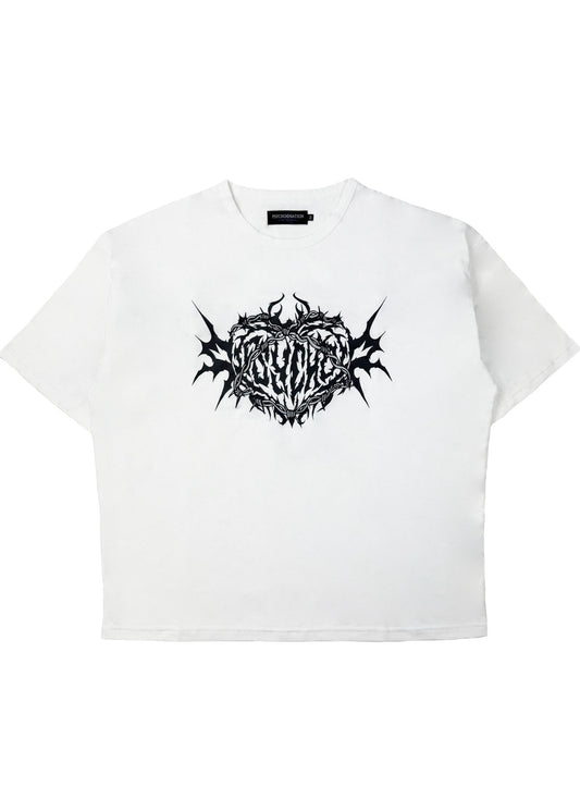 【PSYCHO NATION】ハートロゴ レースアップ TEE (725625)