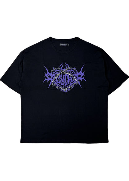 【PSYCHO NATION】ハートロゴ レースアップ TEE (725625)