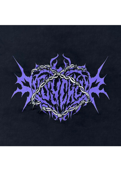 【PSYCHO NATION】ハートロゴ レースアップ TEE (725625)