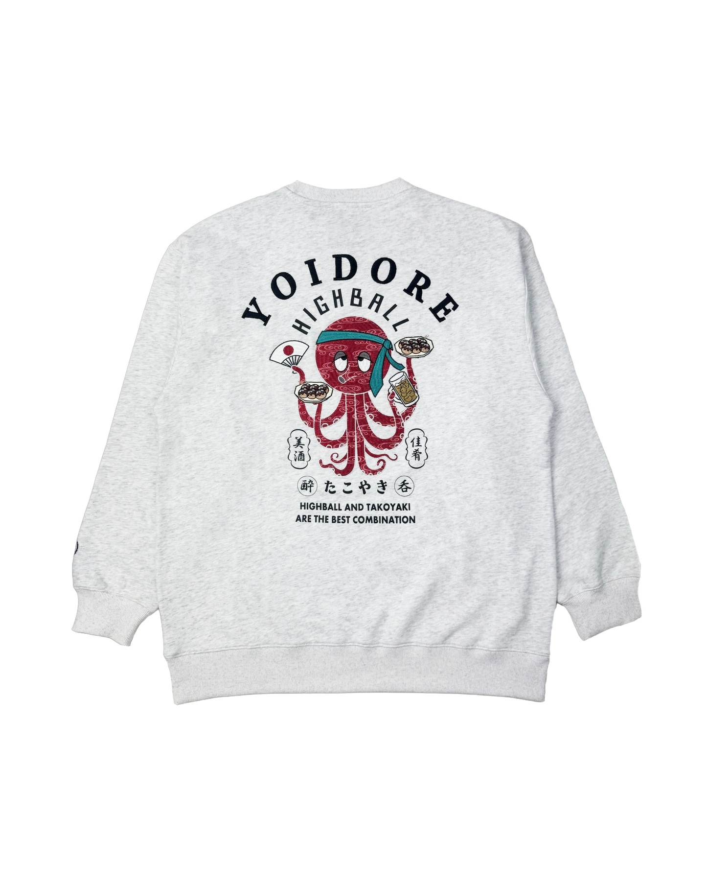 【YOIDORE】ハイボールとたこ焼き クルーネックスウェット (845601)