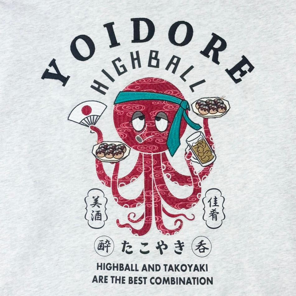 【YOIDORE】ハイボールとたこ焼き クルーネックスウェット (845601)