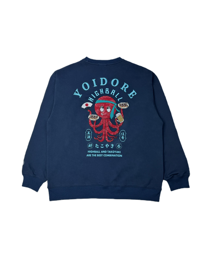 【YOIDORE】ハイボールとたこ焼き クルーネックスウェット (845601)