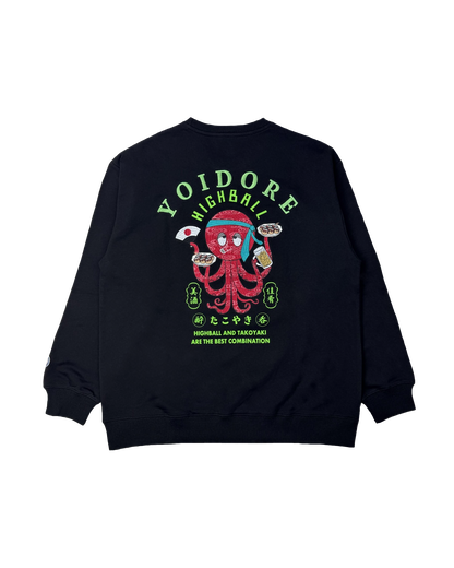 【YOIDORE】ハイボールとたこ焼き クルーネックスウェット (845601)