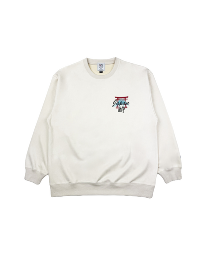 【YOIDORE】 スカ刺繍 スエードタッチ クルーネック (845617)