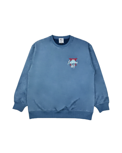 【YOIDORE】 スカ刺繍 スエードタッチ クルーネック (845617)