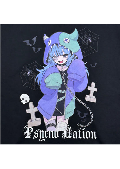 【PSYCHO NATION】× 寝田ルネ  ゾンビZIPパーカー (725206)